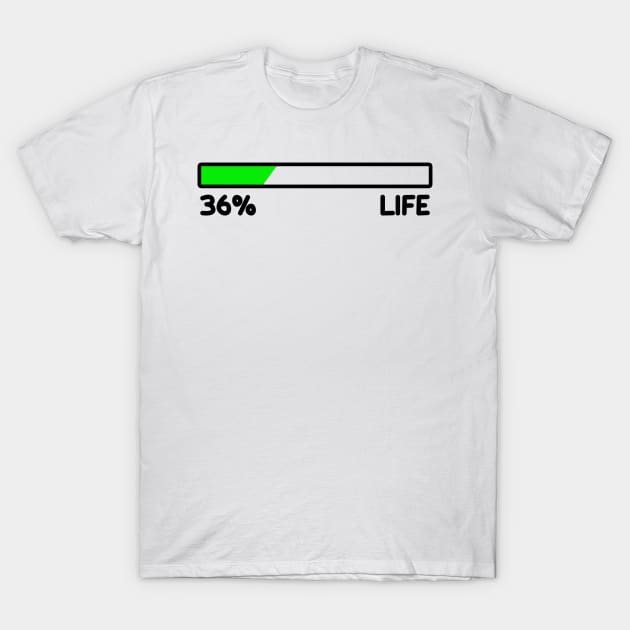 Battery 36% Life T-Shirt by MommyTee